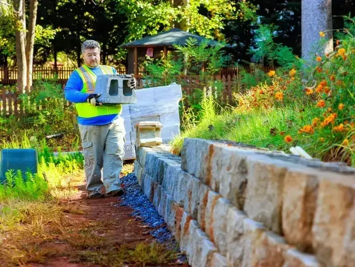 Our Retaining Wall Installation process in Burien